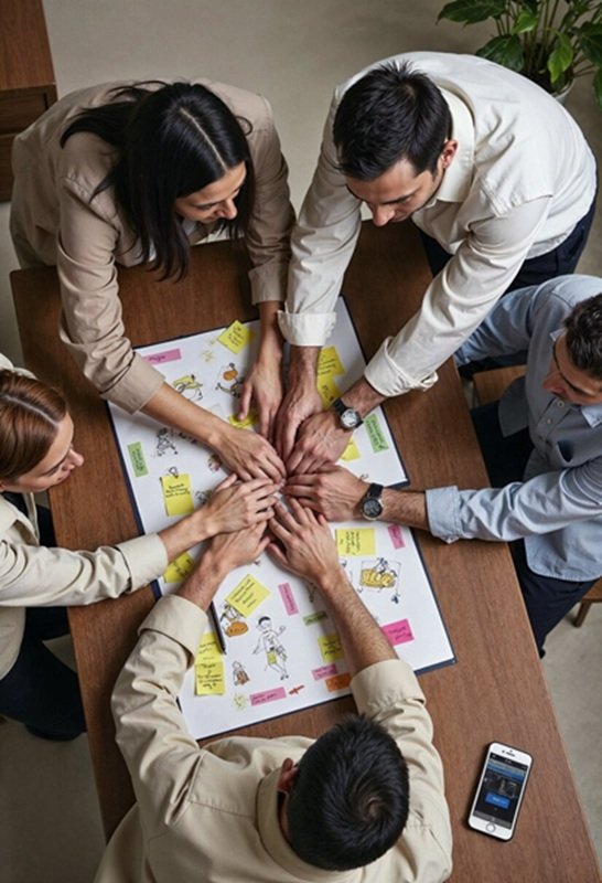 Team working together